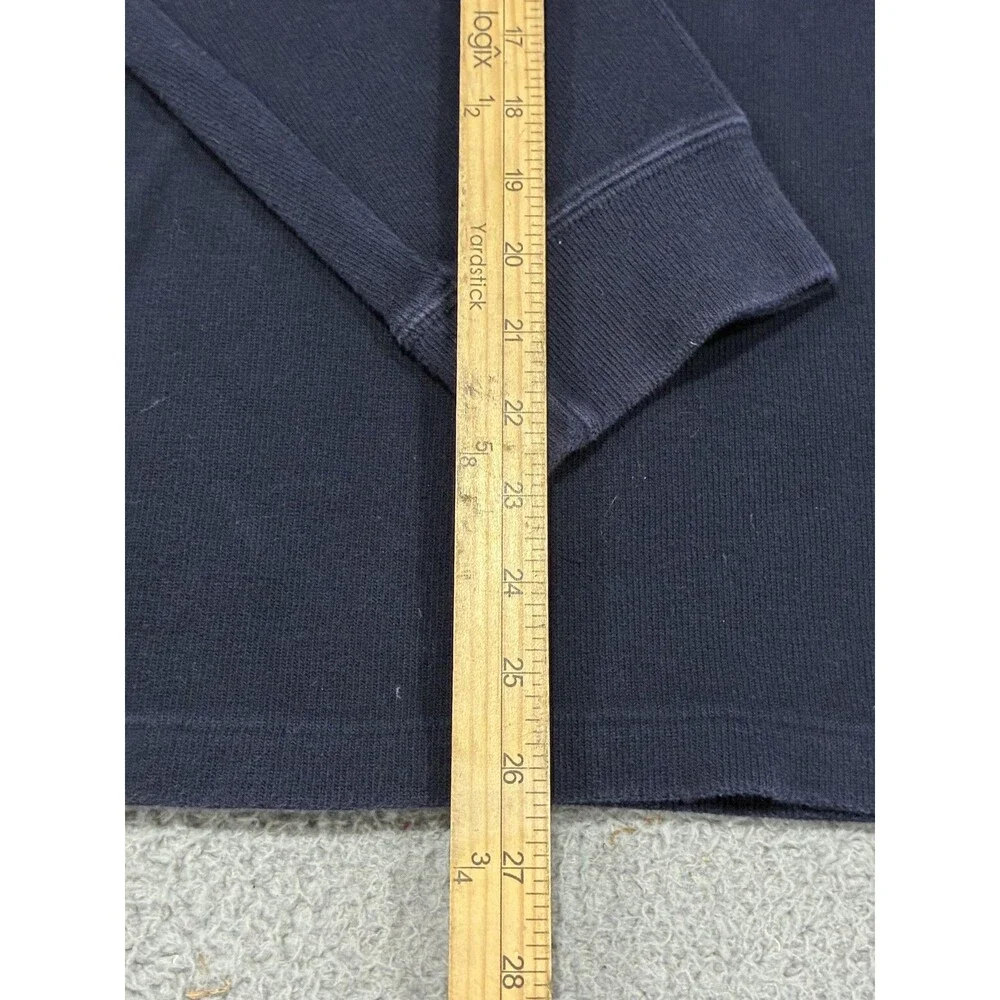 Vintage Polo Ralph Lauren Sweater Mens XL Blue 1/4 Zip Cotton Pony Collared 90s